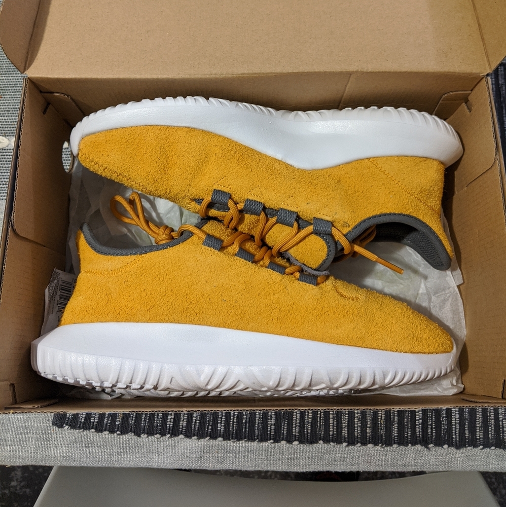 Adidas Tubular Shadows Mustard Yellow (Size 8)
